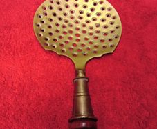 Vintage Brass Skimmer / Wooden Handle