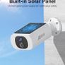 2K Solar Security Cameras Wireless Outdoor/Indoor, Integrated Solar Panel, Battery Camera, Color Night Vision, Spotlight Camera, 2-Way Talk, PIR Motion Detection, Alerts, Work with Alexa, C3 Image 4