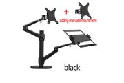 Silver Grey OL-3L aluminum multifunction 10"-17"Ergonomics desk laptop stand 32" monitor desktop holder computer full motion with column bar