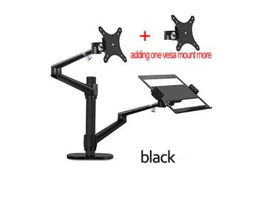 Silver Grey OL-3L aluminum multifunction 10"-17"Ergonomics desk laptop stand 32" monitor desktop holder computer full motion with column bar
