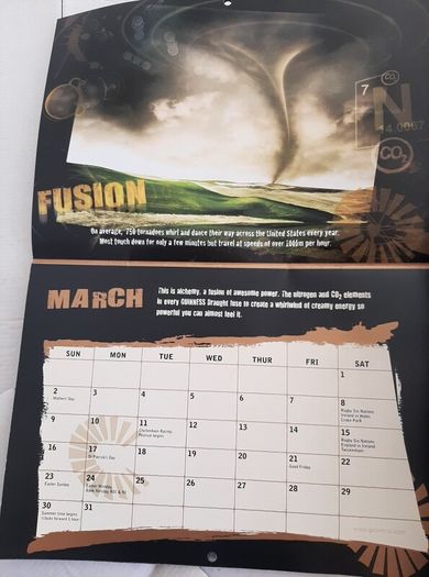GUINNESS collectable calander