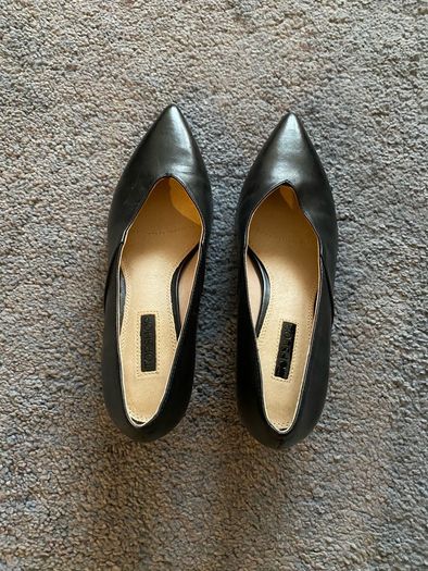 Top Shop leather Women's kitten heels