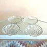 Set of 4 Vintage Pyrex Glass Shell Dishes Plates Bowls Image 8