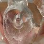 Mats Jonasson Wolf Crystal Glass Ornament Paperweight Sweden Large Image 5