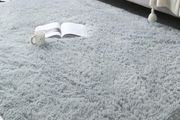 120x160cm, Smoky Grey Fluffy Area Rugs for Bedroom, Shaggy Anti-Skid Super Soft Extra Large Rugs Indoor Modern Home Decor Floor Carpet