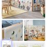 Ikea Kura Bunk Bed Curtain.    This is brand new. It was bought and hung up but my daughter changed her mind and didn't want it. This is now discontinued from IKEA. We have all attachments and it is in prestige condition. Image 6