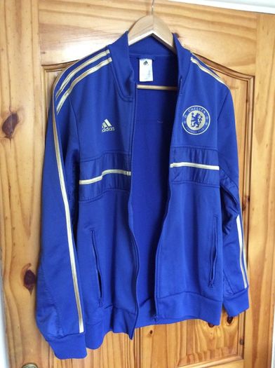 Chelsea FC. London. The Blues. Mens Size Small. Official Adidas Mens Track Jacket.