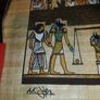 Two Egyptian Papyrus Paintings Image 3