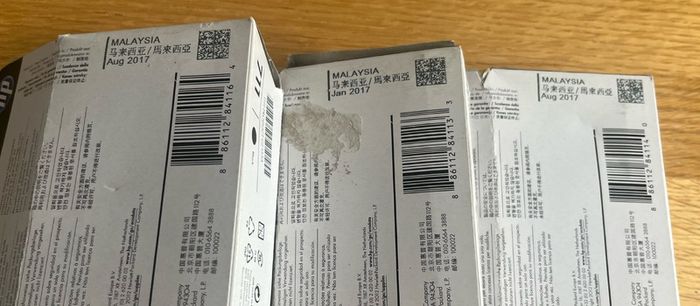 3 X HP 711 ink black cyan magenta printer toner