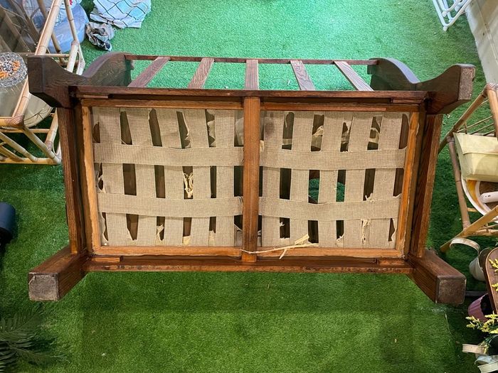 Vintage Hardwood Settee Frame