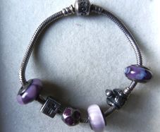 Pandora Charm Bracelet with Assorted Beads