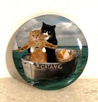 Titanic Cat Badge