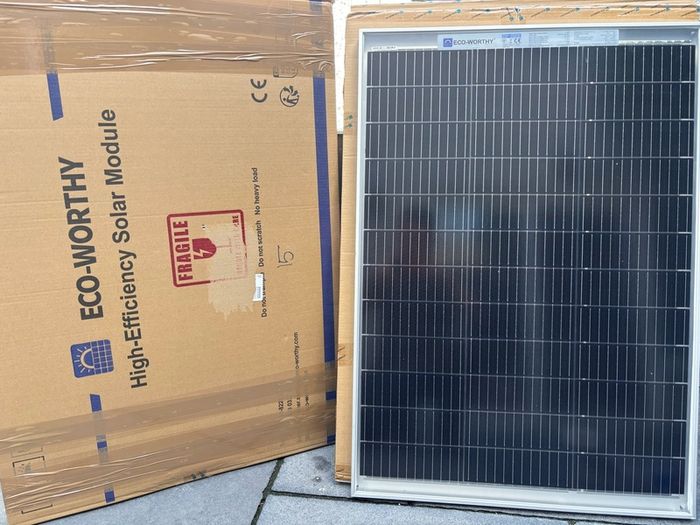 120W 12V Bi Facial solar panel with controller for camper and all other 12V installations