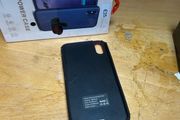 phone case with integrated battery pack iPhone X/Xs