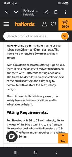 Child Bike Seat