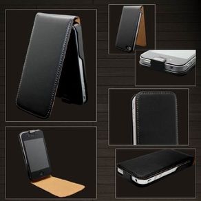 WHOLESALE 10 New Stylish Grip Flip Leather Case Cover Fits Apple Iphone 4s & 4