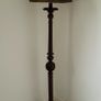 Vintage carved laquered wood standard lamp Image 2