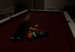Abbey Convertible Pool/Dinner Table (White with wine felt)