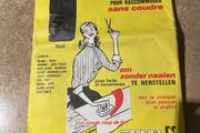 Black Iron-on patch for strong and heavy fabrics