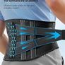 Back Support Belt for Lower Back Pain Relief with 7 Stays, Adjustable Back Brace Support for Work, Heavy Lifting, Lumbar Support Belt for Sciatica Scoliosis (Blue, M) Image 8