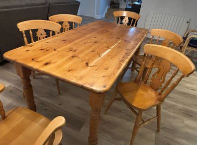 Dining table and chairs