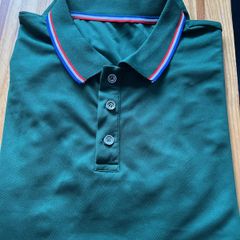 Green polo shirt