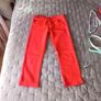 Mid rise Red capri Jeans / trousers Image 2