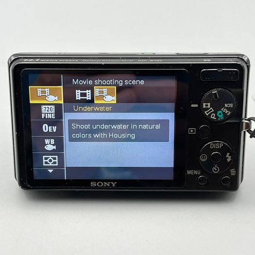 Sony DSC-W380 14.1MP Digital Camera Black Tested - Boxed - Full Kit