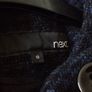 NEXT.. Ladies Navy Print Batwing Coat (size 10) Image 3