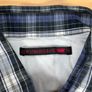 Vintage Levis Blue Check Shirt Size M Mens - Black Pearl Snap Image 5