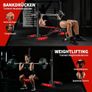Dumbbell Stand Squat Rack with 6 Height-Adjustable Barbell Rack, 2 Individual Stands, Made of Powder-Coated Steel, Max. Maximum load: 200 kg Image 4