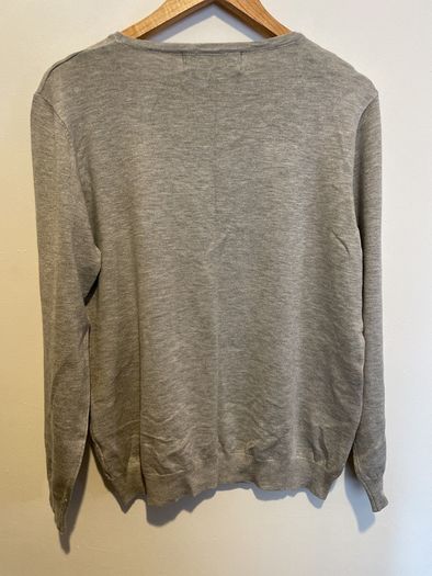 Paco grey marl light sweater diamante size 14 - New