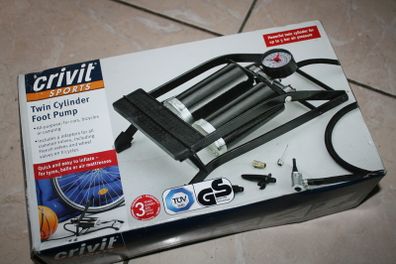 Crivit Twin Cylinder Foot Pump (new)