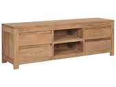 TV Cabinet 120x30x40 cm Solid Teak Wood