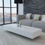 Coffee Table High Gloss White Image 5