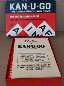 Vintage Kan-U-Go ( The Crossword Card Game