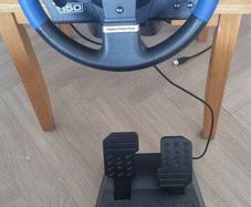 Steering wheel and pedals