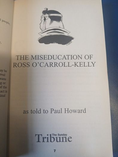 The Miseducation of Ross O'Carroll Kelly, first edition