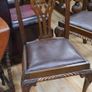 Edwardian Chippendale-Style Beech Dining Chairs _ Set of 6 Image 4
