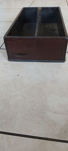 Vintage Wooden Cutlery Carry Box