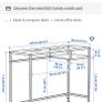 ikea table with shelf Image 4