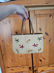 Fossil Straw Handbag