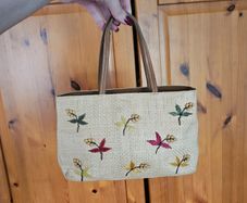 Fossil Straw Handbag