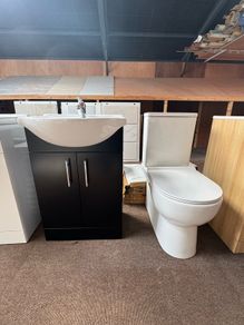 Special Offer Black Vanity Unit & Back to wall toilet