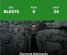 Dermot Kennedy Saturday Tickets 11th July