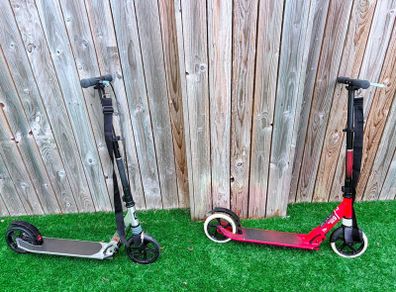 TWO OXELO MID 9 Scooters, Very Good Condition