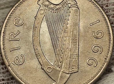 Ireland 1966 6d Sixpence Beautiful Uncirculated Lustrous