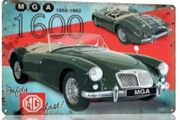 MG Car Advert ; Metal Sign