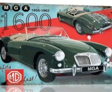 MG Car Advert ; Metal Sign