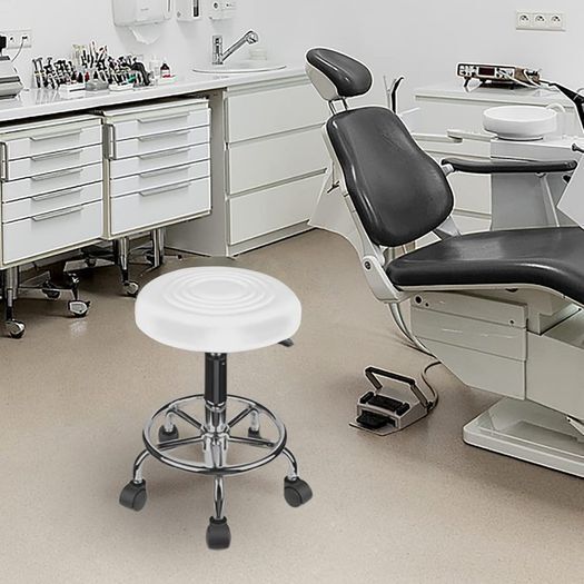 Ergonomic Rolling Work Stool Adjustable Seat